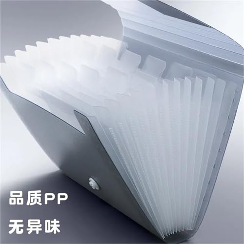 File Folder A6 Expanding Folders Portable Multi-Page Plastic Organizers