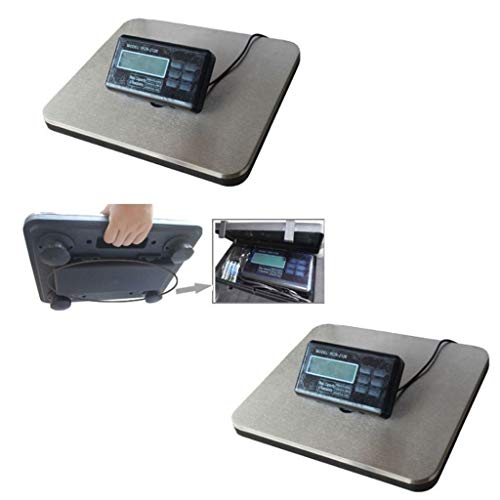Postal Scales Digital Weight for Packages Scale 660lbs Floor Platform Weighing Package Shipping Mailing Food Fruit Vegetable Meat Store Kitchen Market (Size : 300Kg/0.1kg) (300Kg/0.1kg)