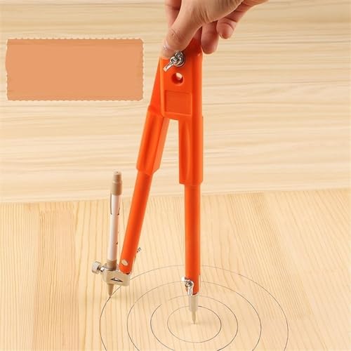 MENGKK Drafting Compasses Precision Pencil Compasses Large Diameter Adjustable Dividers Marking and Scribing Compass
