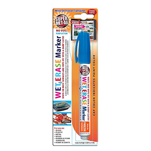 Super Met-Al Wet Erase Markers (Fluorescent Pink) (Carded) - 6 PACK
