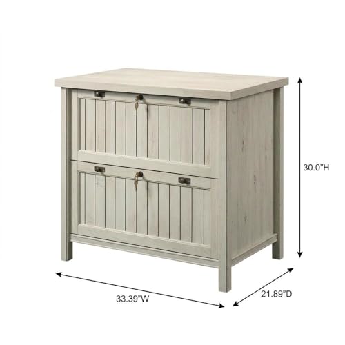Bison office Chalked Chestnut Costa Commercial Office File Cabinet, Card & Media File Cabinets, Durable Construction, Modern Design, Ample Storage Space