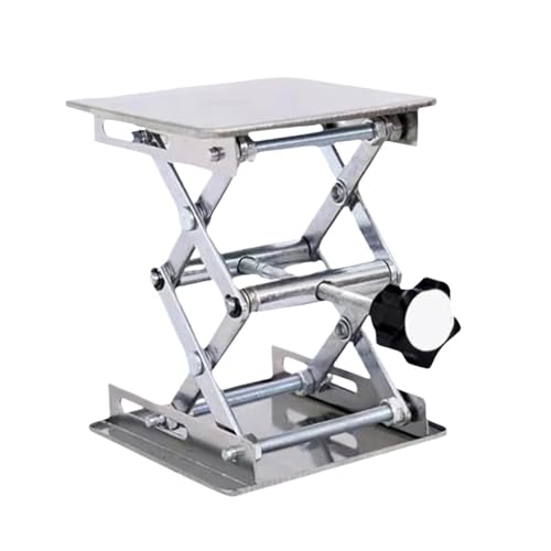 Mini Lifting Table 1pcs Manual Lab Jack Scissor Stand Platform Stainless Steel Laboratory Table Lift Adjustable