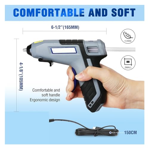 LIBODD Hot Glue Gun 10/30/60W Glue Gun Hot 3.6V Silicone Gun Hot Melt Glue Gun with 20pcs Glue Sticks for DIY Crafts Arts DIY Tools for DIY Arts, Crafts and Quick Repairs(30W W125043)