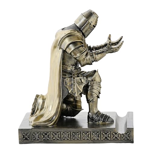 Medieval Templar Vanguard Officer Knight Pen Holder Desk Organizers Bronze