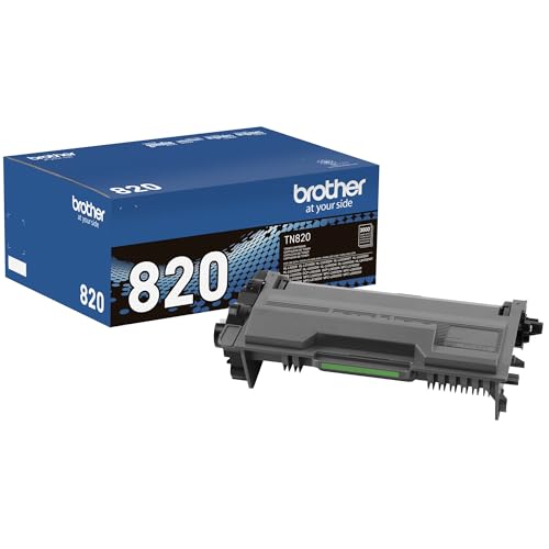 Brother Genuine Toner Cartridge, TN820, Replacement Black Toner, Page Yield Up to 3,000 Pages, Amazon Dash Replenishment Cartridge