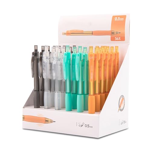ZSRUIKJN Mechanical Pencil with Second and Third Grade 0.7 Test .5 Press