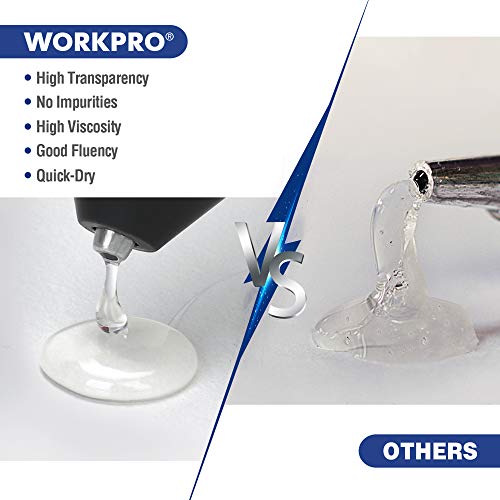 WORKPRO Full Size Hot Glue Sticks, 100-Pack, 0.43" x 8 Inches