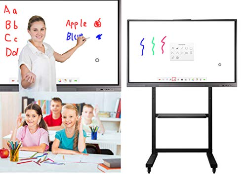 Soulaca 65 Inches Smart Interactive Whiteboard for Classrooms – Android System, WiFi, Bluetooth, 10-Point Touchscreen, Wall-Mountable Smart Education Technology
