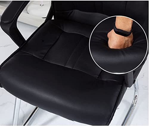 Office Desk Chairs Office Chair Pu Faux Leather Desk Chair Ergonomic Computer Chair with Armrests Comfortable Managerial Chairs Executive Chairs Lumbar Support