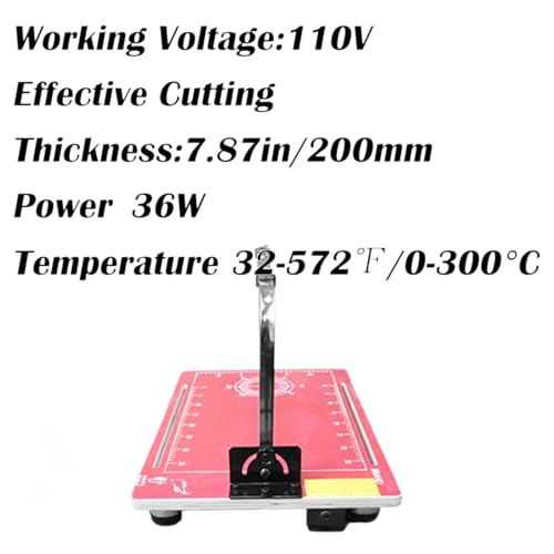 INTBUYING Hot Wire Foam Cutter Styrofoam Cutter with 65.6FT Heating Wire Adjustable Angle and Temperature for Foam Carving Modeling 110V 36W