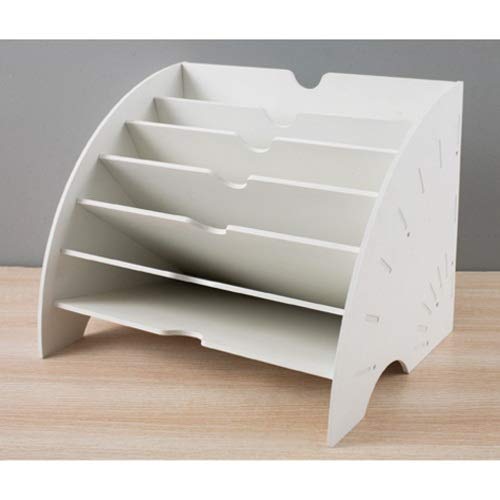 GFHSKRPL Document Tray Desktop Multifunction Storage Box Pen Pencil File Holder Office Desk Organizer Supplies