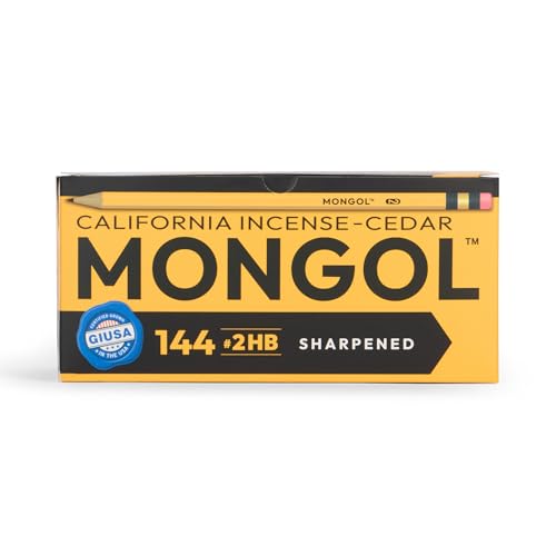Mongol Classic Incense Cedar #2 Pencil - 144-Pack - Pre-sharpened