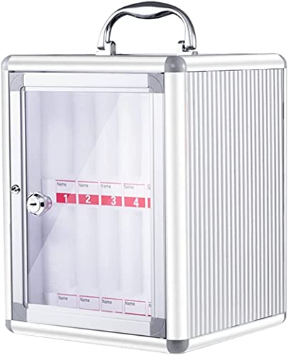DFEDHF 48 Slots Mobile Phone Storage Cabinet, Lockable Wall Mounted Phone Safe Deposit Box, with Handle, Number & EVA Inner, for School, Factory, Examination0 (Onecolor-12)