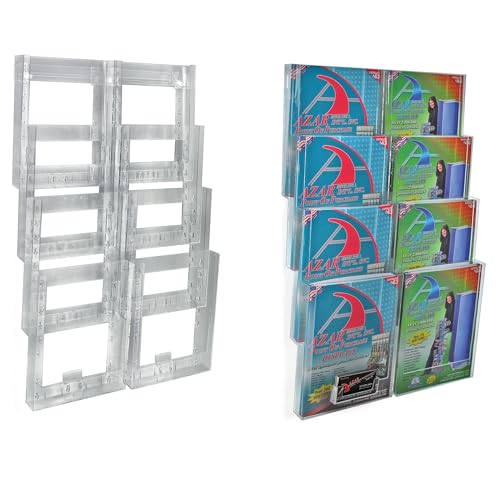 Azar 252322 Eight-Pocket Letter Size Wall Mount Display