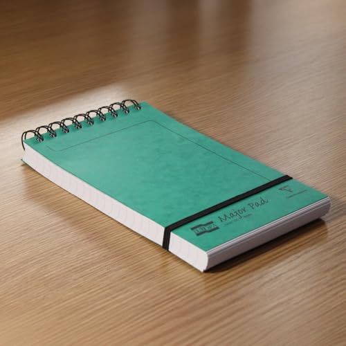 Clairefontaine 'Europa' Wirebound Major Pad, 20.7 x 12.7 cm, Lined, 300 Pages - Assorted Colours (Pack of 10)
