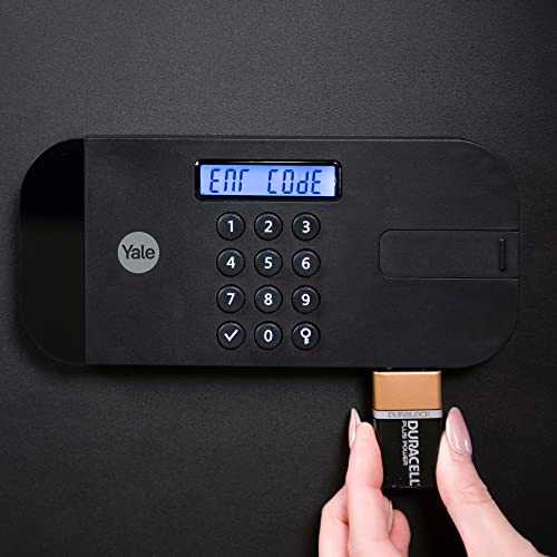 Yale Small High Security Safe, Secured by Design approved, Digital Keypad, LED Light Indicators, Steel Locking bolts - YSEB/200/EG1