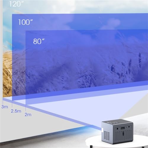 Mini Compact Portable Projector Theater Home Outing with Stand