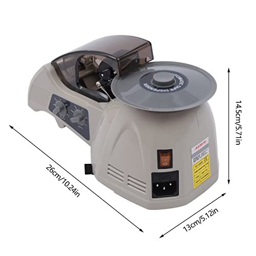 Automatic Tape Dispenser Rotary Disc Tape Cutting Machine, 10-60mm Cutting Length, 3-25 mm Tape Width, Office School Supply for Cutting Tape Double-Sided Tape High Temperature Tape