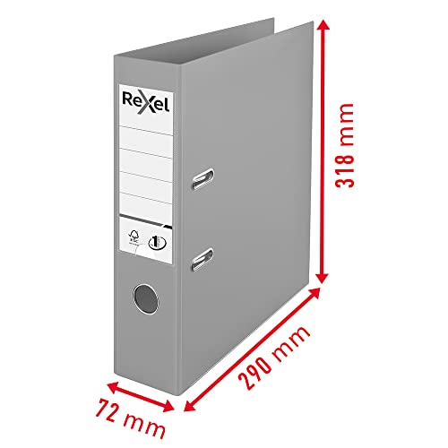 Rexel Pastel Plastic A4 Lever Arch Files, 3-Pack (Pink, Blue, Peach), Patented No.1 Power Mechanism, FSC Certified, Replaceable Spine Labels, Ring Binder, Archiving & Home Office File Organizer