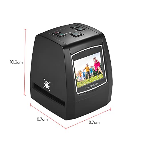 Hiedmeil Film Photo Scanner,High-Resolution 14MP/22MP Film Scanner Convert 35mm 135mm 126mm 110mm 8mm Color Monochrome Slide Film Negative into Digital Picture with 2.4" LCD