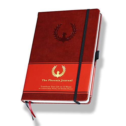 The Phoenix Journal - Quarterly Goal Planner, Daily Planner Journal & Organizer for Goal Setting, Productivity & Focus - Undated 12 Week Planner, Weekly & Monthly Planning, Habit Tracking - Hardcover (Classic)