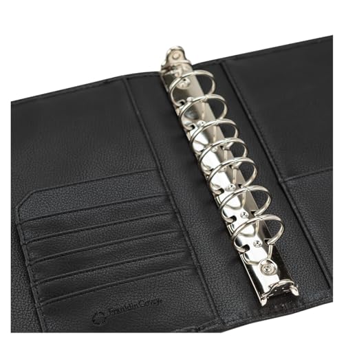 FranklinCovey - Franklin Ring-Bound Binder for FranklinCovey Planners | Leather Open Binder (Classic, Black)