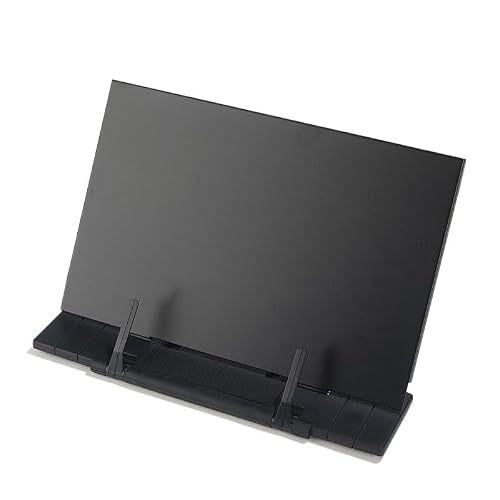 LWECMGSA Black Book Stand Metal Reading Rack Plastic Holder