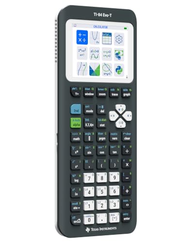 Texas Instruments TI-84 Evo-T Graphics Calculator, Black, Model 2026