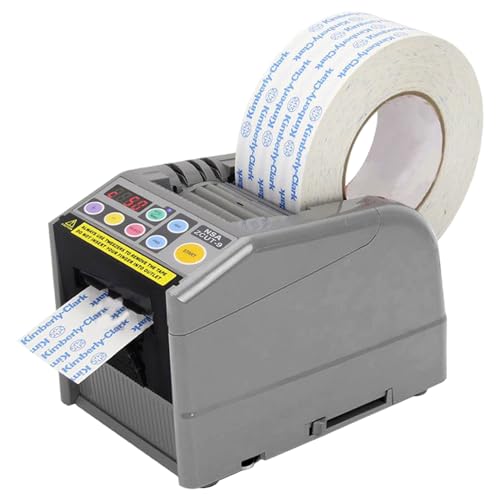 RT-7000 Automatic Sticky Tape Dispenser Loop Mode to Set Up 6 Different Tape Length and Memory Cutting in Circle/Cutting with Light Trace/Nallow Tapes Good Cutting Effiency Too