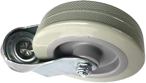 MXXADHPL Office castors Caster Wheels 4 Inch Plastic Plunger Dining Car Wheel Load 280kg Mount Stainless Steel Hotel Meal Wheel