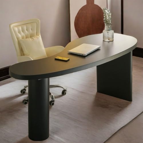 Sit Stand Up Desk Minimalist Desk All Solid Wood Shaped Office Creative Log Workbench Consulting Negotiation Table(160 * 70 * 75cm)