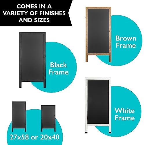 Ilyapa A Frame Chalk Board Easel Sign 27x58 in - Sandwich Signs Outdoor