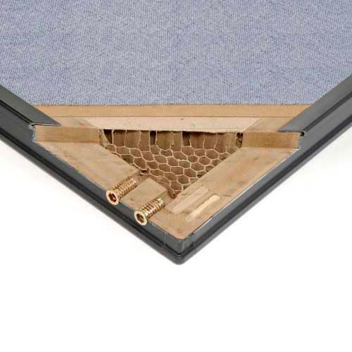 Global Industrial 24-1/4"W x 42"H Freestanding Office Partition Panel, Blue