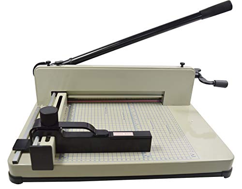 INTSUPERMAI Paper Cutter 12.2inch Stack Paper Trimmer Cutter A4 Manual with 0.02-1.58inch Tickness Max Width 12.2inch Heavy Duty Guillotine Paper Trimmer for Office School