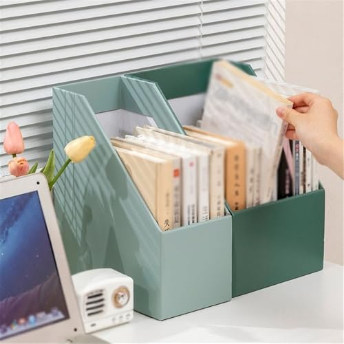File Organizer Magazine File Holder for Files for Paper Literature Documents Desk(White)