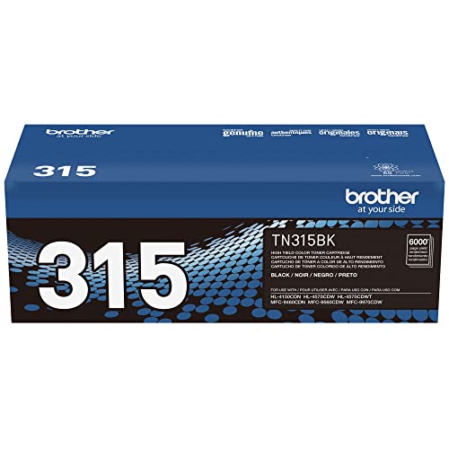 Brother TN-315BK DCP-9050 9055 9270 HL-4140 4150 4570 MFC-9460 9465 9560 9970 Toner Cartridge (Black) in Retail Packaging