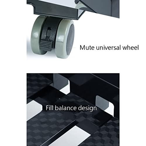 HEAIQI Computer Stand Pc Stand CPU Rolling Stand, Computer Tower Cart, Mobile PC Holder, Computer Host Stand with Wheels Under Home Office Desk Computer Tower Stand Printer Stand(B)