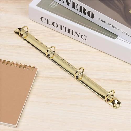 A5 ring binder Ring Binder Mechanism 8 Pieces Metal Loose Leaf Binding Clips Spiral File Folder DIY Album Diary Accessory(A7-black)
