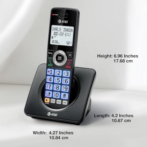 AT&T 2-Handsets Landline Home Phone with Call Blocker, GL2101-21