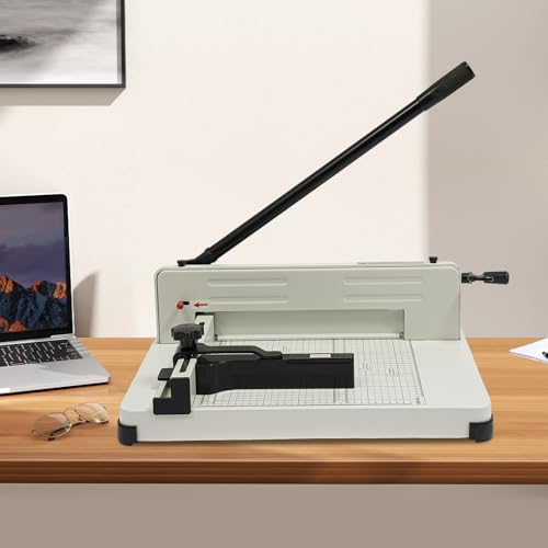 Heavy Duty Manual Paper Cutter, 400 Sheet Capacity, A4 Guillotine