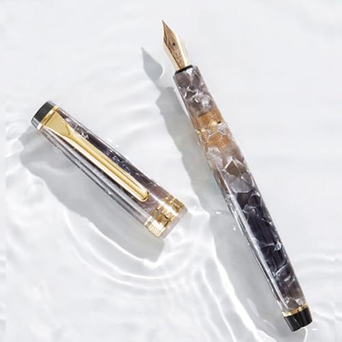 XMKT Fountain Pen resin writing ink pens for Student Calligraphy Office School supplies Stationery Gift pens with EF F Nib(01,F)