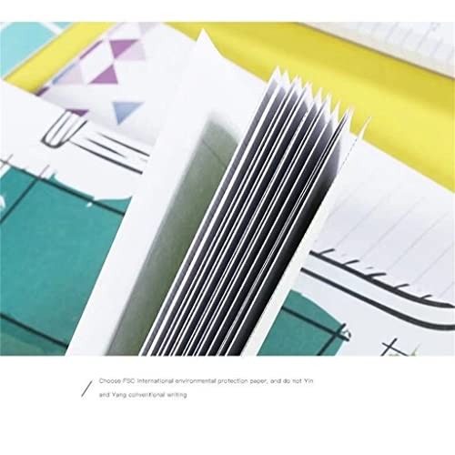 NSUQOA JSEIAJB A4 Weekly Planner Plan Notebook 54 Sheets Schedule Organizer Notepad School Office Supplies Stationery(Black)