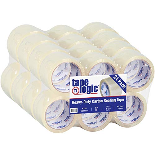 Partners Brand PT905291 Tape Logic Acrylic Tape, 2.6 mil, 3" x 55 yd., Clear (Pack of 24)