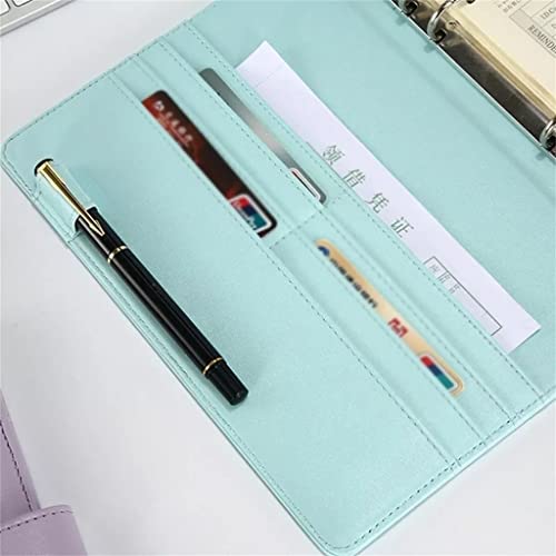 ONMYJFD Vintage Fillable Notebook Folder Notepad Cover Leather Binder Office Supplies(E,A5)