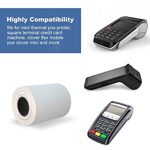 2-1/4'' x 50' Thermal Paper Rolls POS Cash Register Paper (500 Rolls)