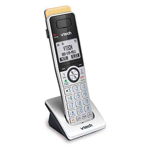 VTech IS8101 Accessory Handset for IS8151 Phones with Super Long Range up to 2300 Feet DECT 6.0, Call Blocking, Connect to Cell, Headset jack, Belt-clip, Power backup, Intercom and Expandable to 12 HS