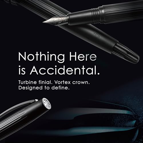 TAG Submarine Luxury Fountain Pen – TurbineDriven Refill, Gold-Plated Medium Nib, Elegant Writing Gift for Men & Women, Designed by Award-Winning Team