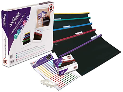 Snopake HangGlider Suspension Files Polypropylene with Tabs A4 Assorted Ref 10296 [Pack of 25] Foolscap