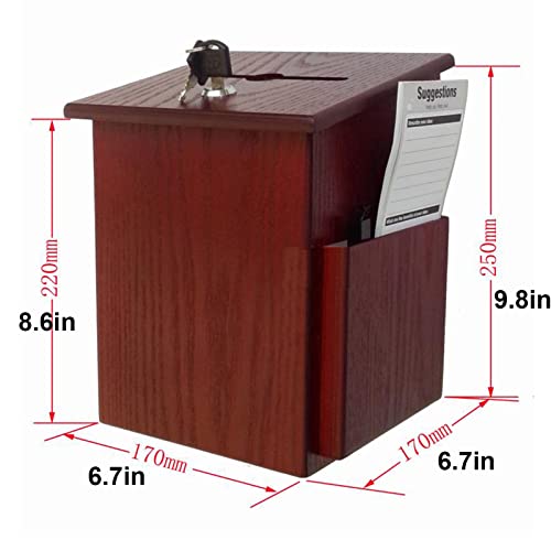 ZEELYDE Donation/Charity/Suggestion Box,Christian Donation Charity Box Cross Suggestion Box Wooden Fundraising Box Dedication Prayer Box
