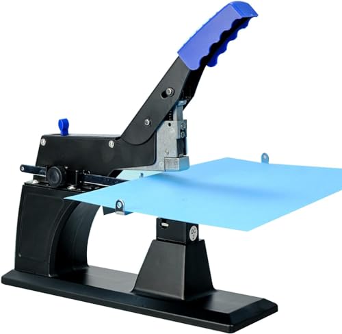 Heavy Duty Stapler Manual, Booklet Maker/Stapler,Metal Desktop Stapler with Stoppers for Flat & Saddle Stapling Household School Office